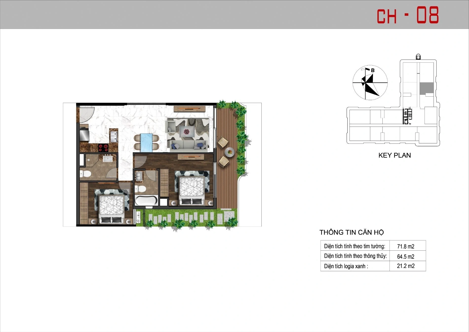 Mặt bằng CH-08 Sunshine Horizon