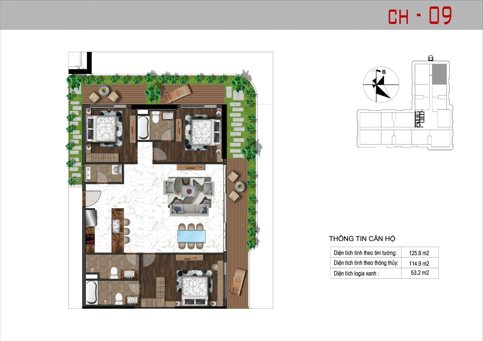Mặt bằng CH-09 Sunshine Horizon