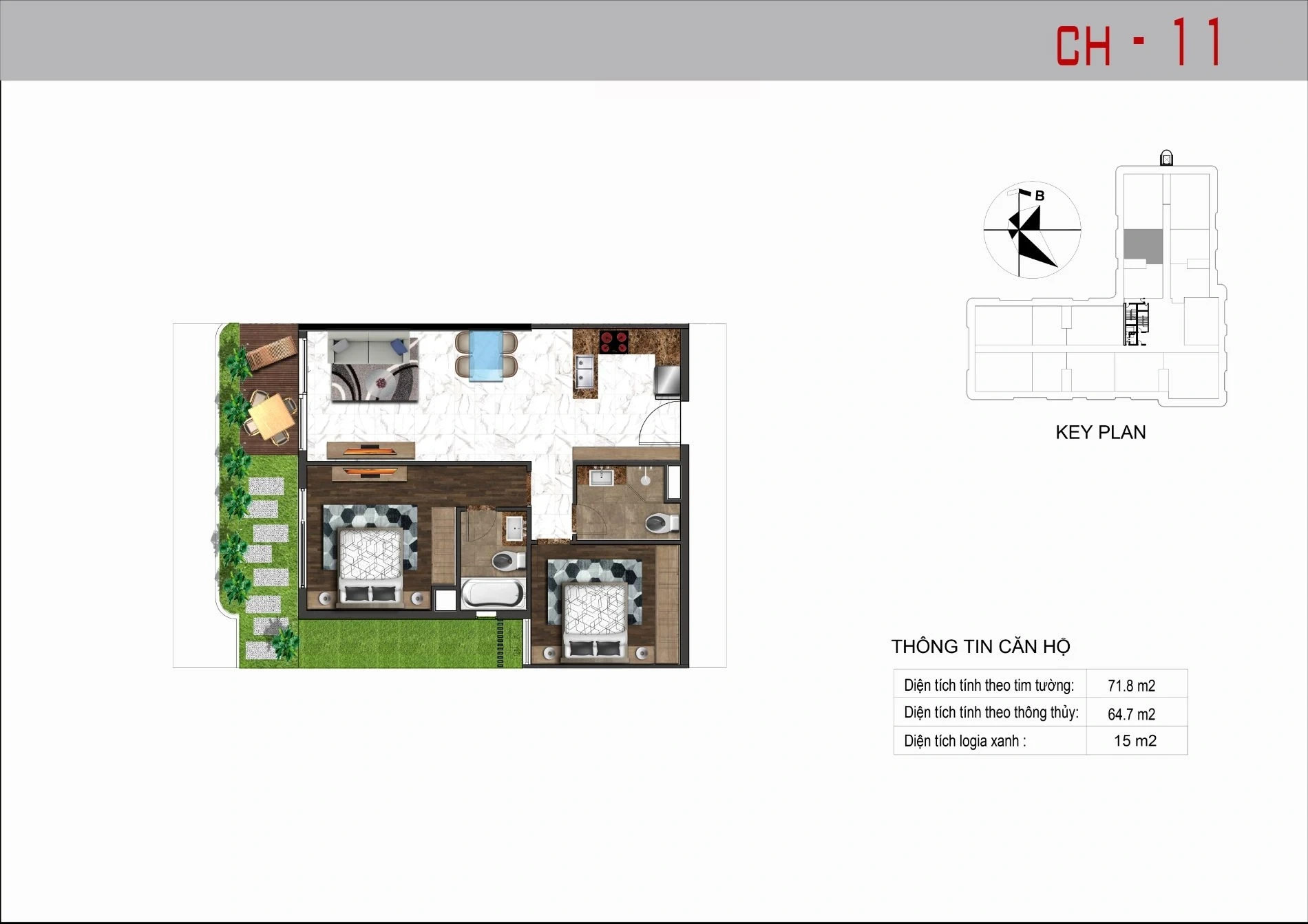 Mặt bằng CH-11 Sunshine Horizon