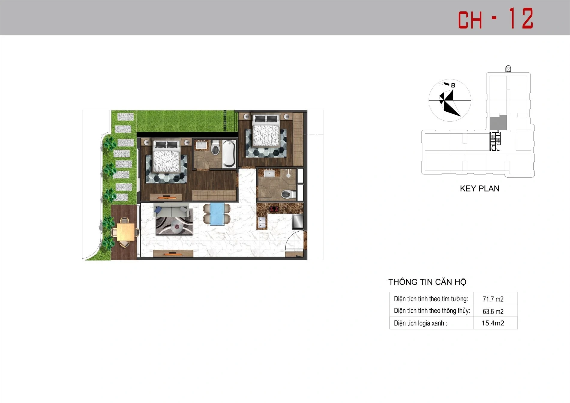 Mặt bằng CH-12 Sunshine Horizon