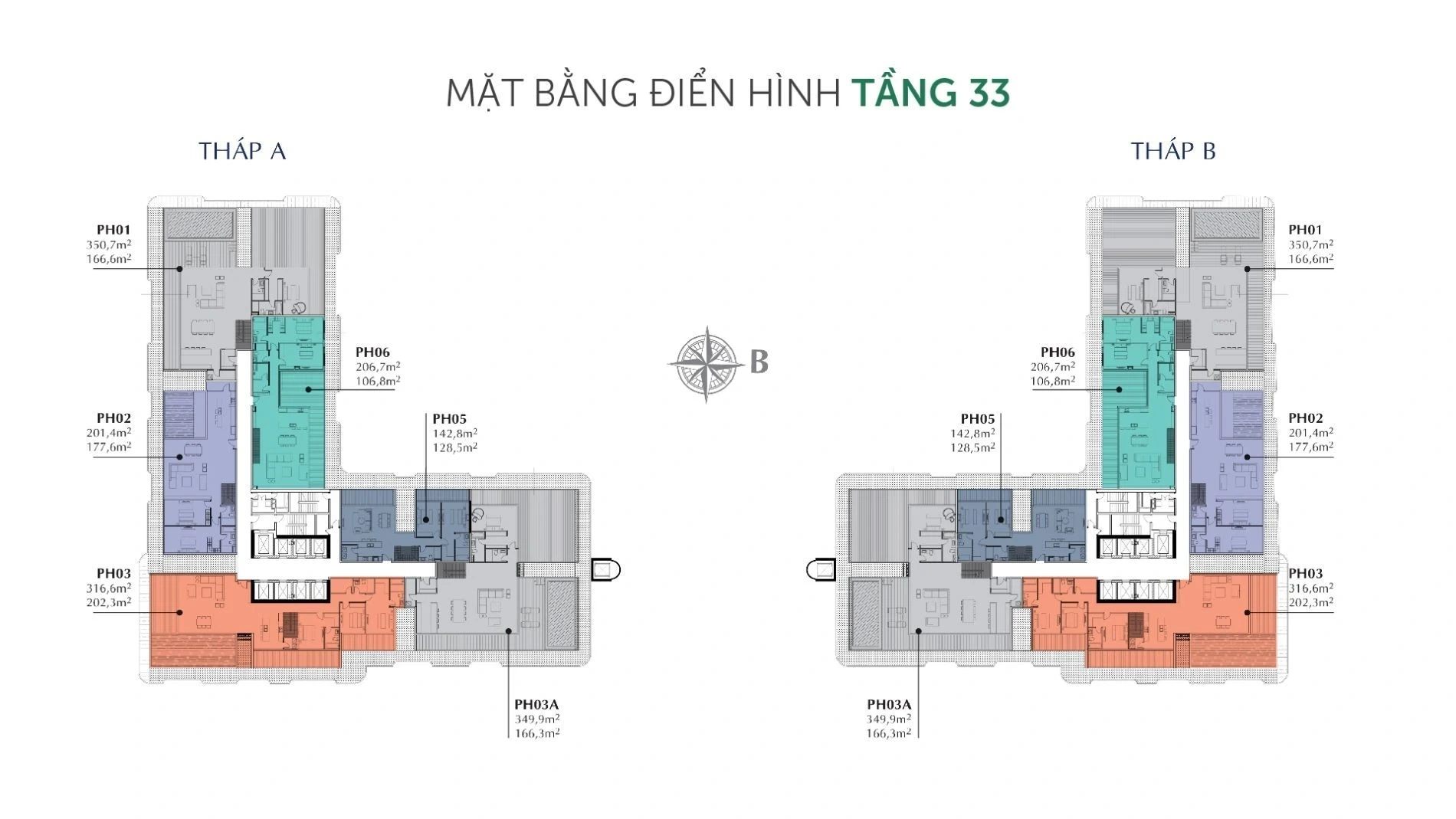 Mặt bằng tầng 33 Sunshine Horizon