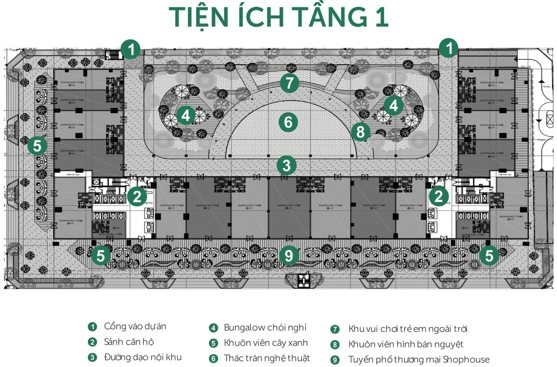Sơ đồ tiện ích tầng 1 Sunshine Horizon