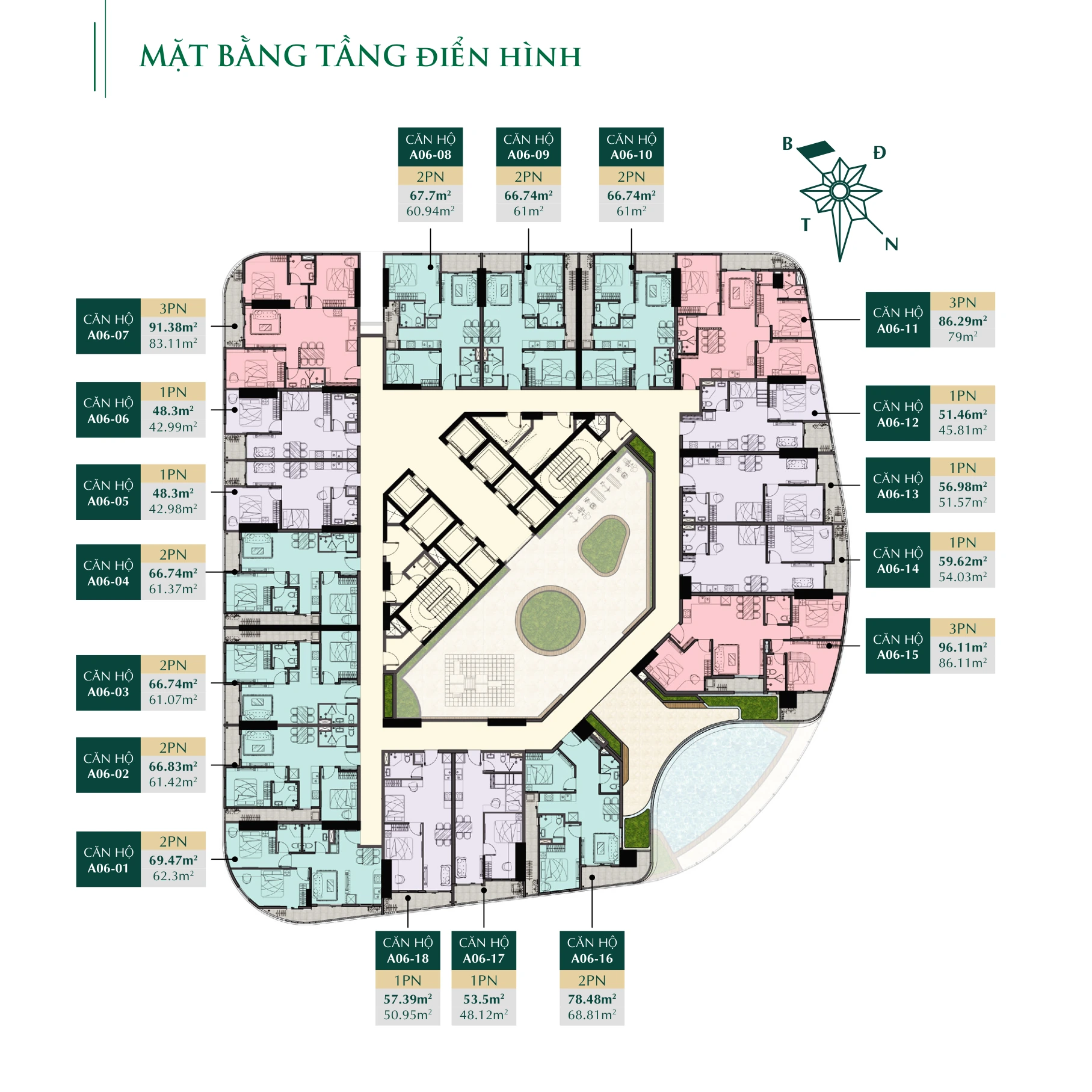 Mặt bằng tầng điển hình ArtStella