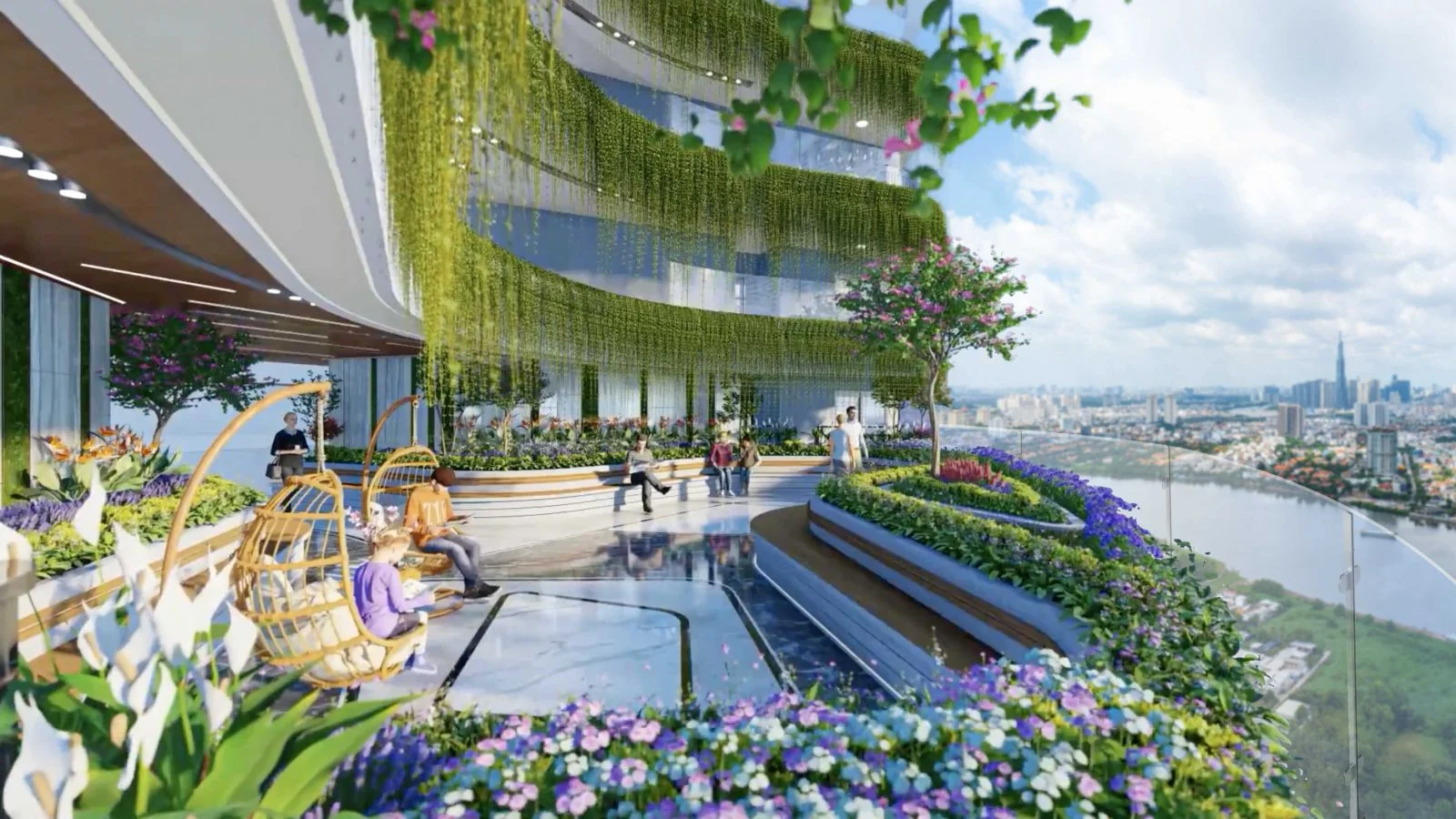 Phối cảnh vườn đọc sách trên cao ArtStella