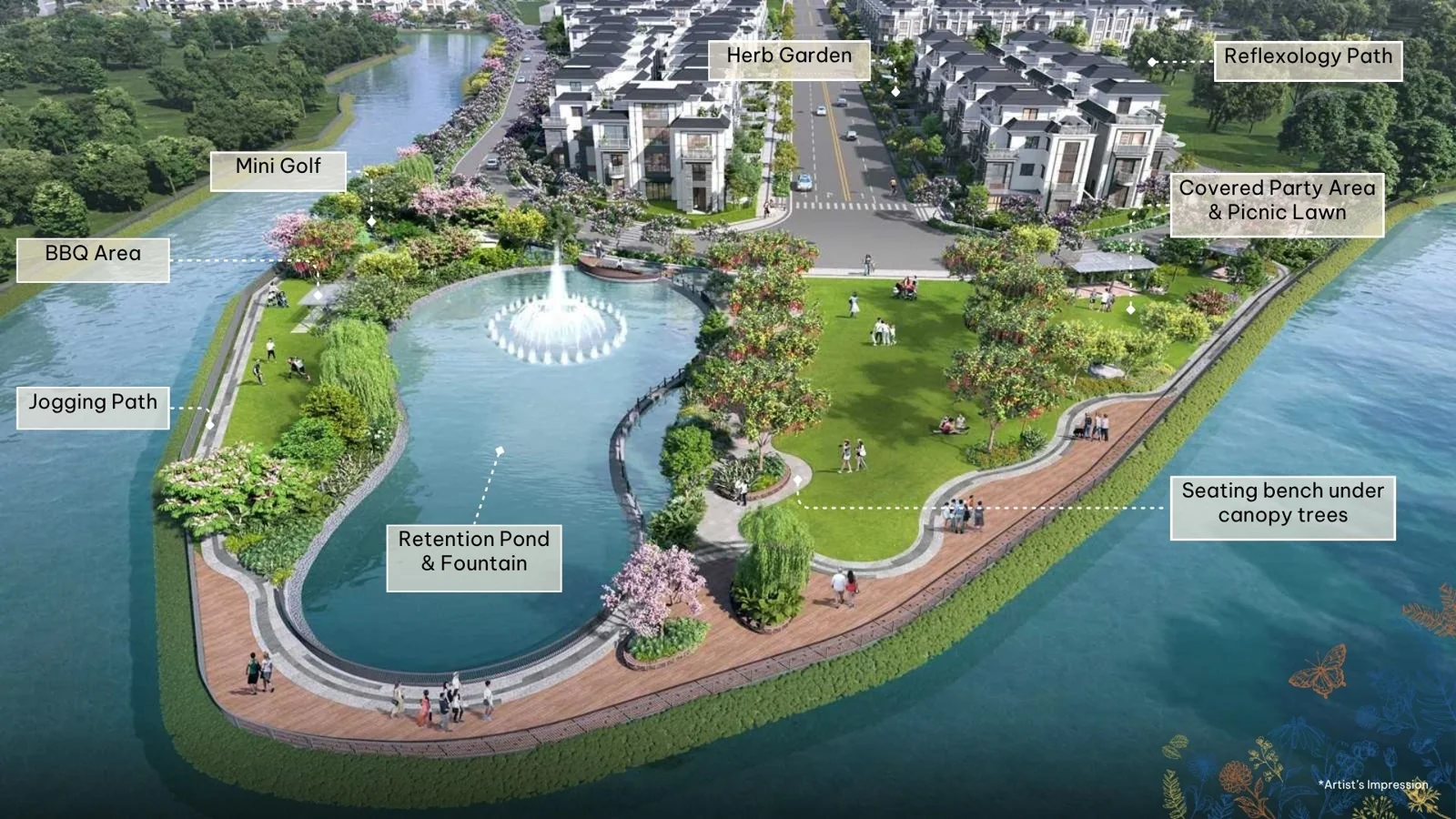 Phối cảnh Riverfront Plaza Gladia by the Waters