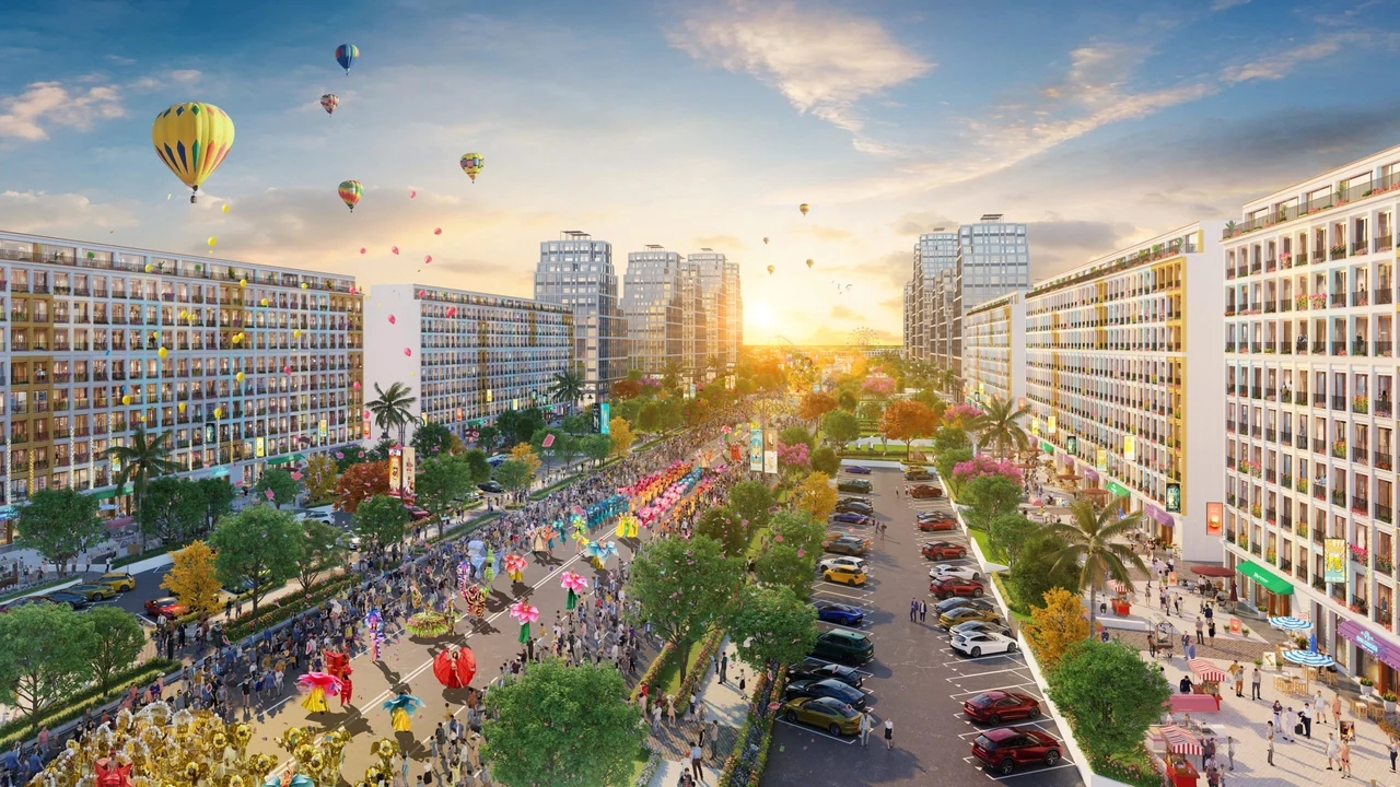 Phối cảnh cảnh quan đại lộ Sun Grand Boulevard
