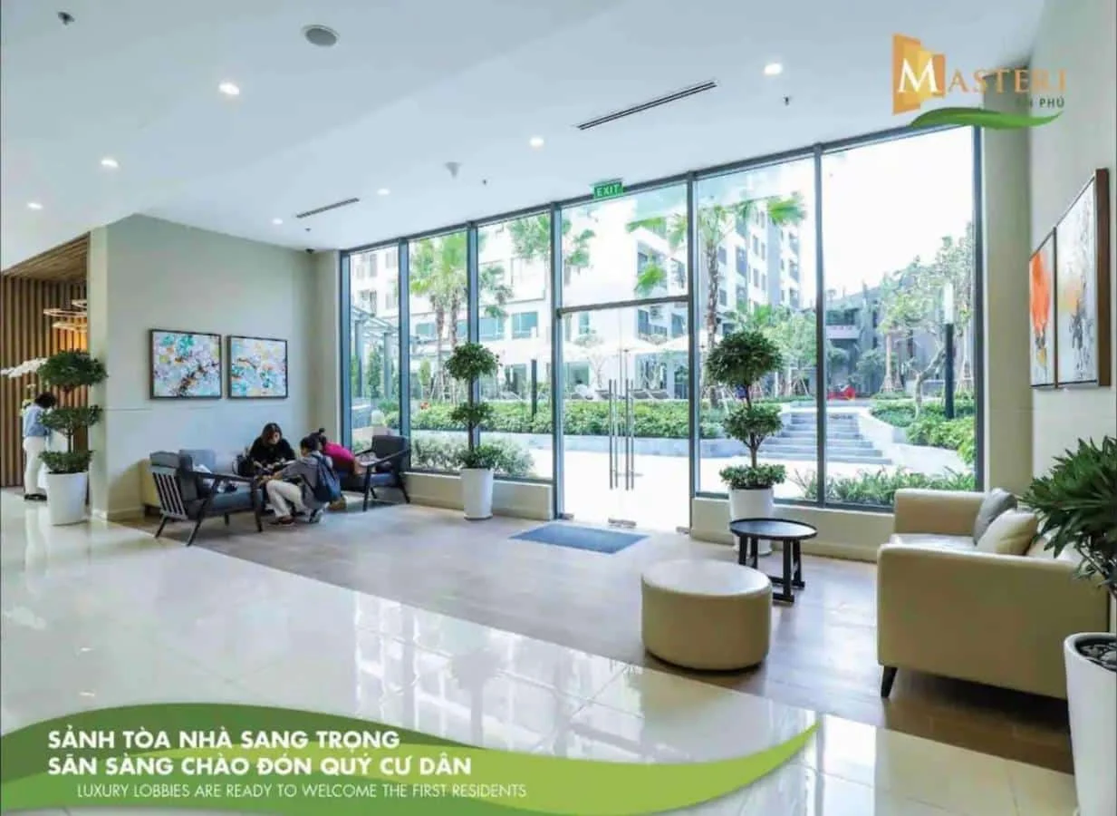 Sảnh đón Masteri An Phú, ảnh tư liệu thực tế.
