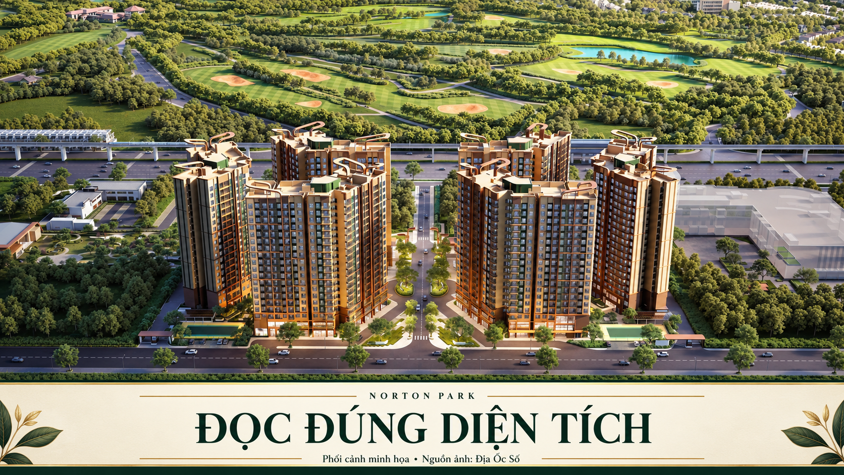 Diện tích Norton Park: đọc tim tường, sử dụng và sân vườn trong dữ liệu từng căn 8 Phối cảnh các tháp Norton Park cho bài đọc diện tích căn hộ