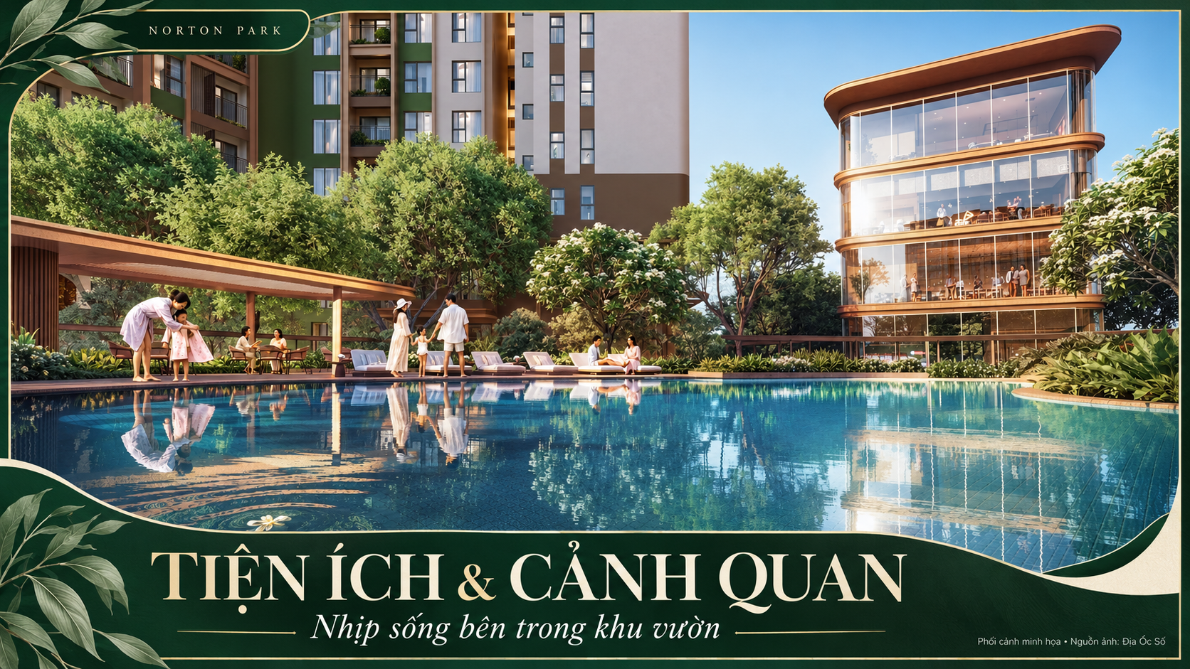 Tiện ích Norton Park: cảnh quan, hồ bơi và Work Hub trong nhịp sống mỗi ngày 19 Phối cảnh hồ bơi và tiện ích Norton Park