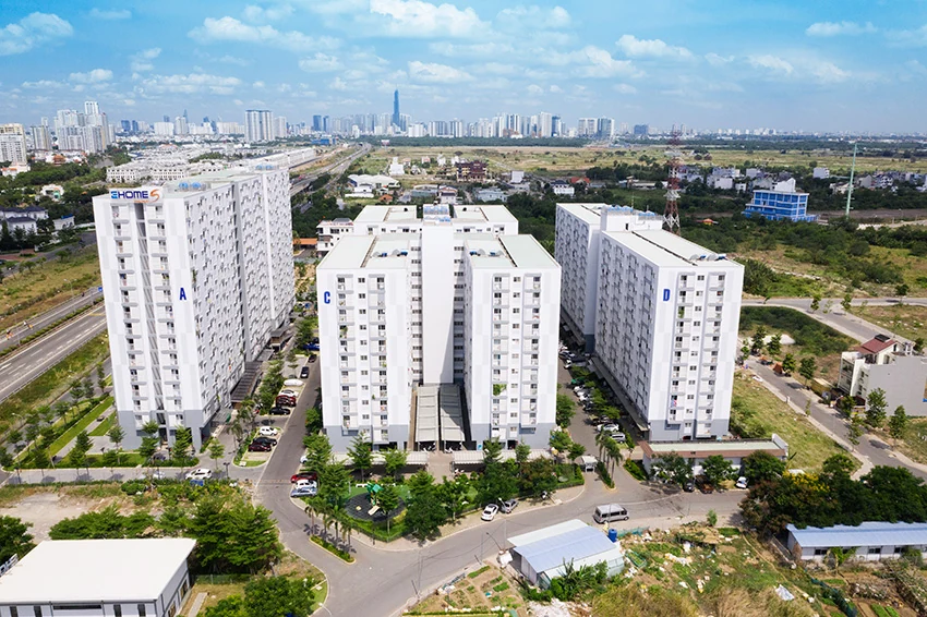 Ảnh thực tế các block A, C và D EHomeS Phú Hữu