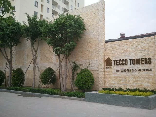 Cổng vào thực tế Tecco Tower Linh Đông