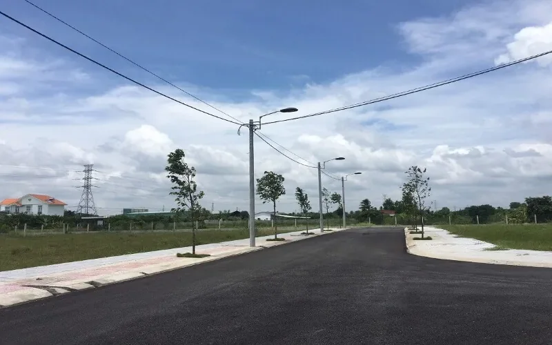 Hệ thống chiếu sáng đường nội khu Tấn Đồ Capital