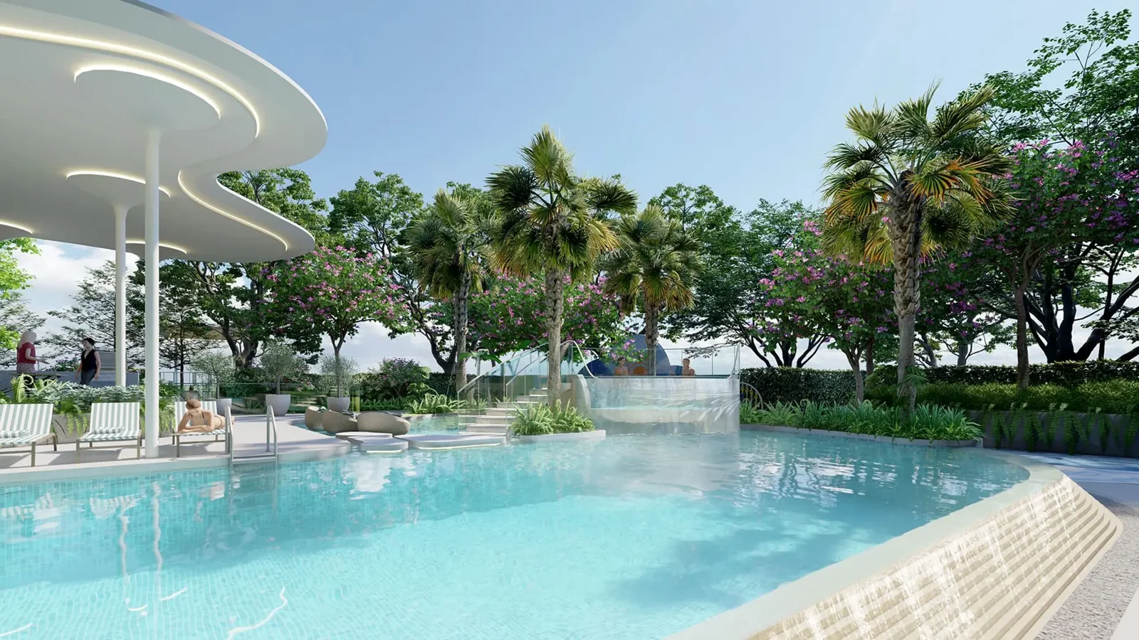 Hồ Bơi Ánh Sao Tích Hợp Âm Thanh Dưới Nước Ban Ngày Gladia Heights