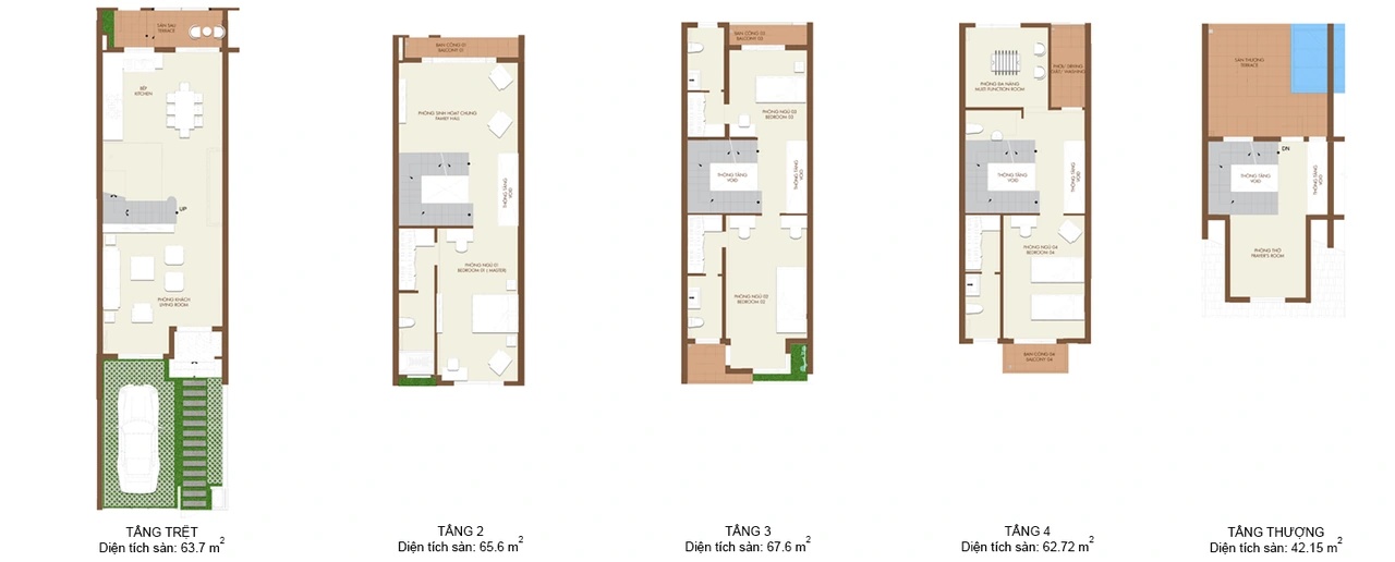 Mặt bằng tham khảo HARUKA Terrace mẫu 2