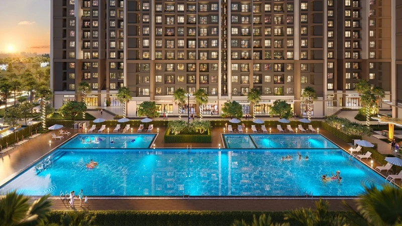Phối cảnh hồ bơi Serena Riverside