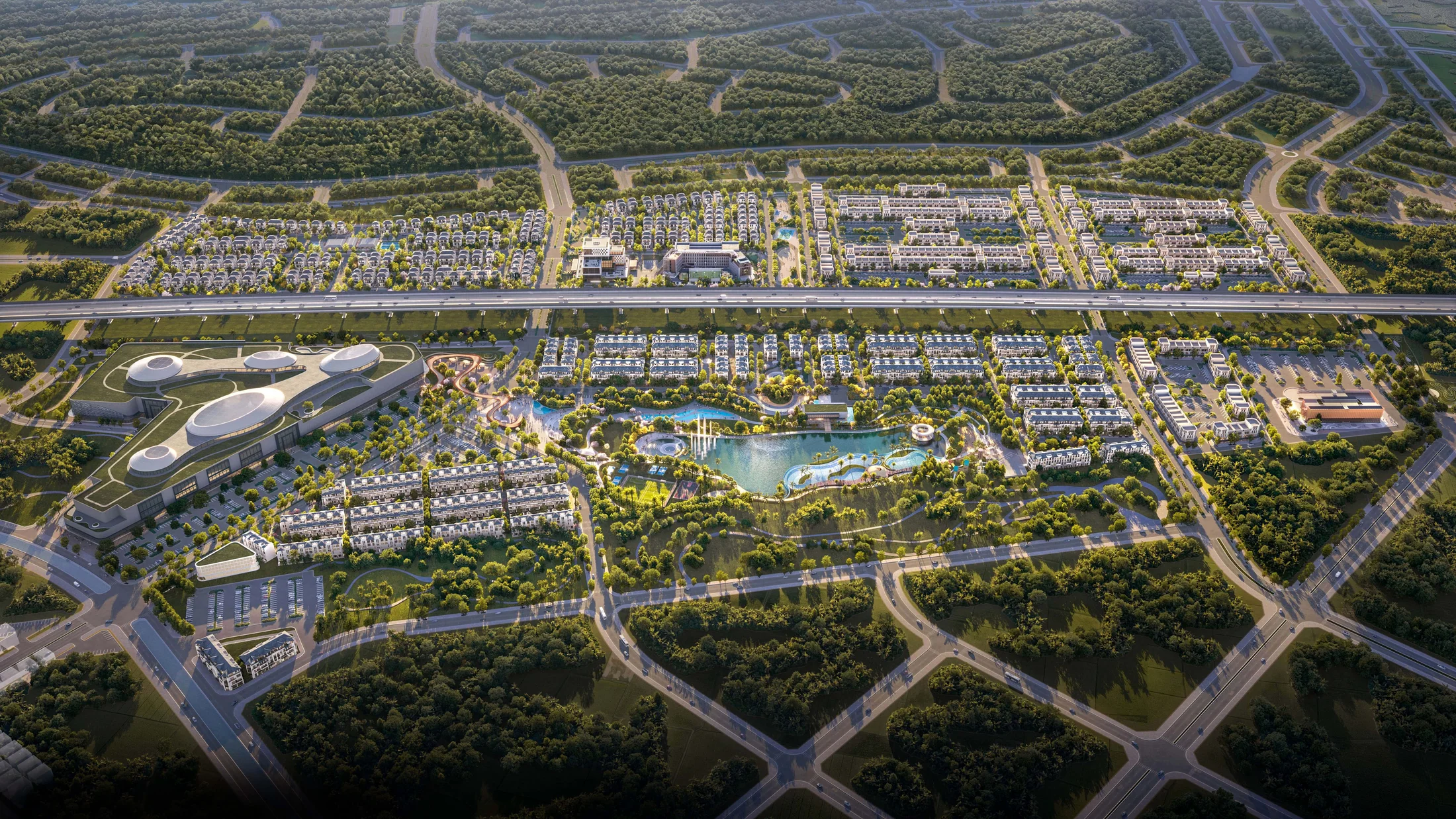 Phối cảnh tổng thể Miền Thương Phú – Thanh Phú Centre Point