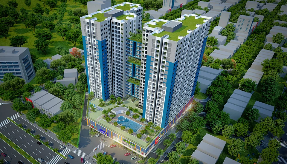 Phối cảnh tổng thể từ trên cao Saigon Avenue