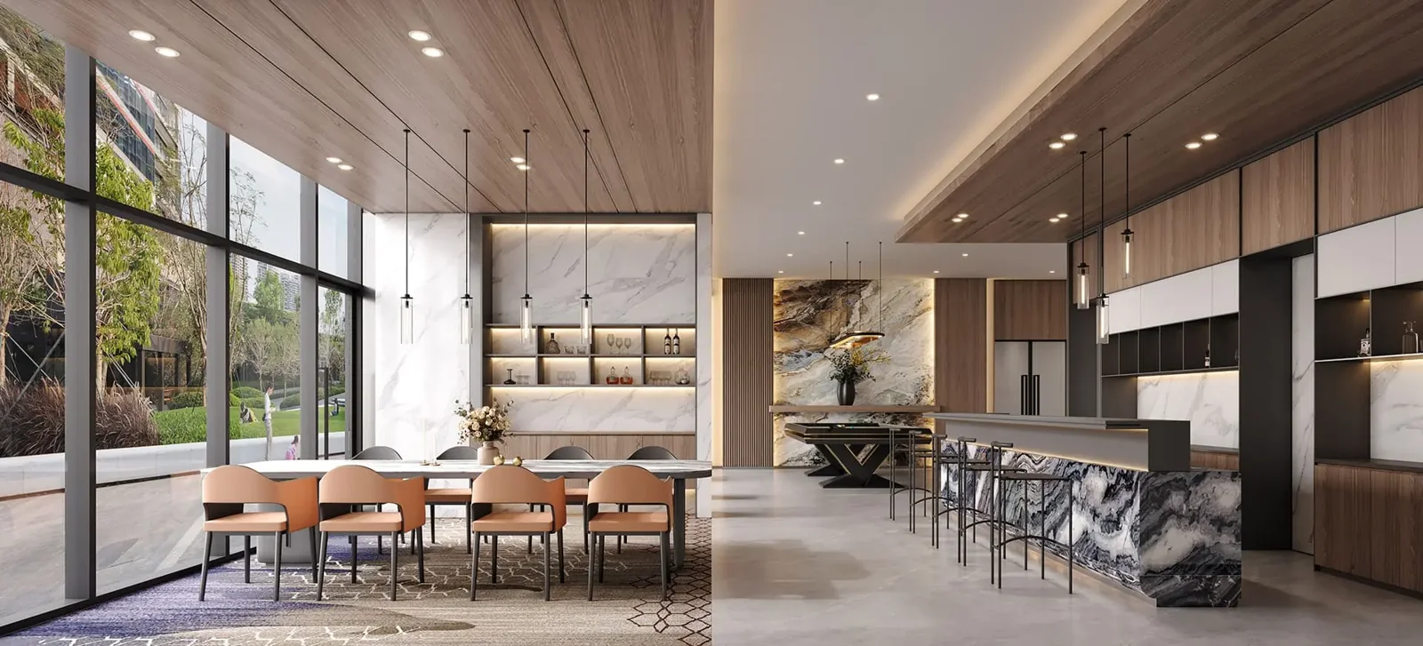 Phòng khánh tiệc clubhouse tháp B2 và B3 Gladia Heights