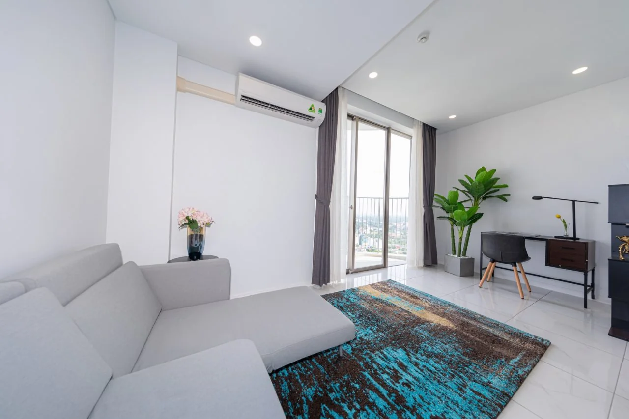 Phòng làm việc căn hộ mẫu Aura Sapphire Suite