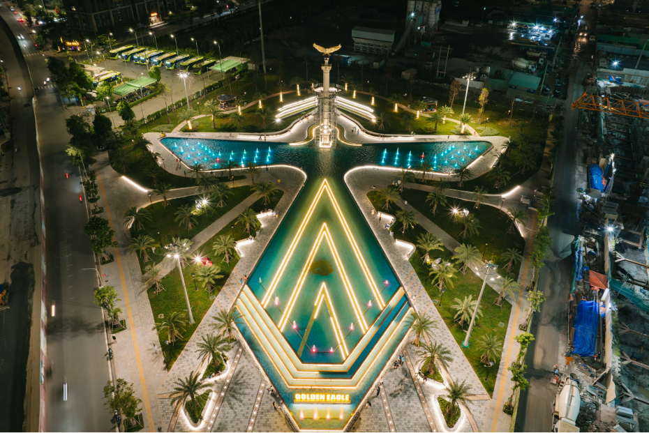 The Beverly, Beverly Solari và Glory Heights khác nhau thế nào? 8 Quảng trường Golden Eagle tại Vinhomes Grand Park