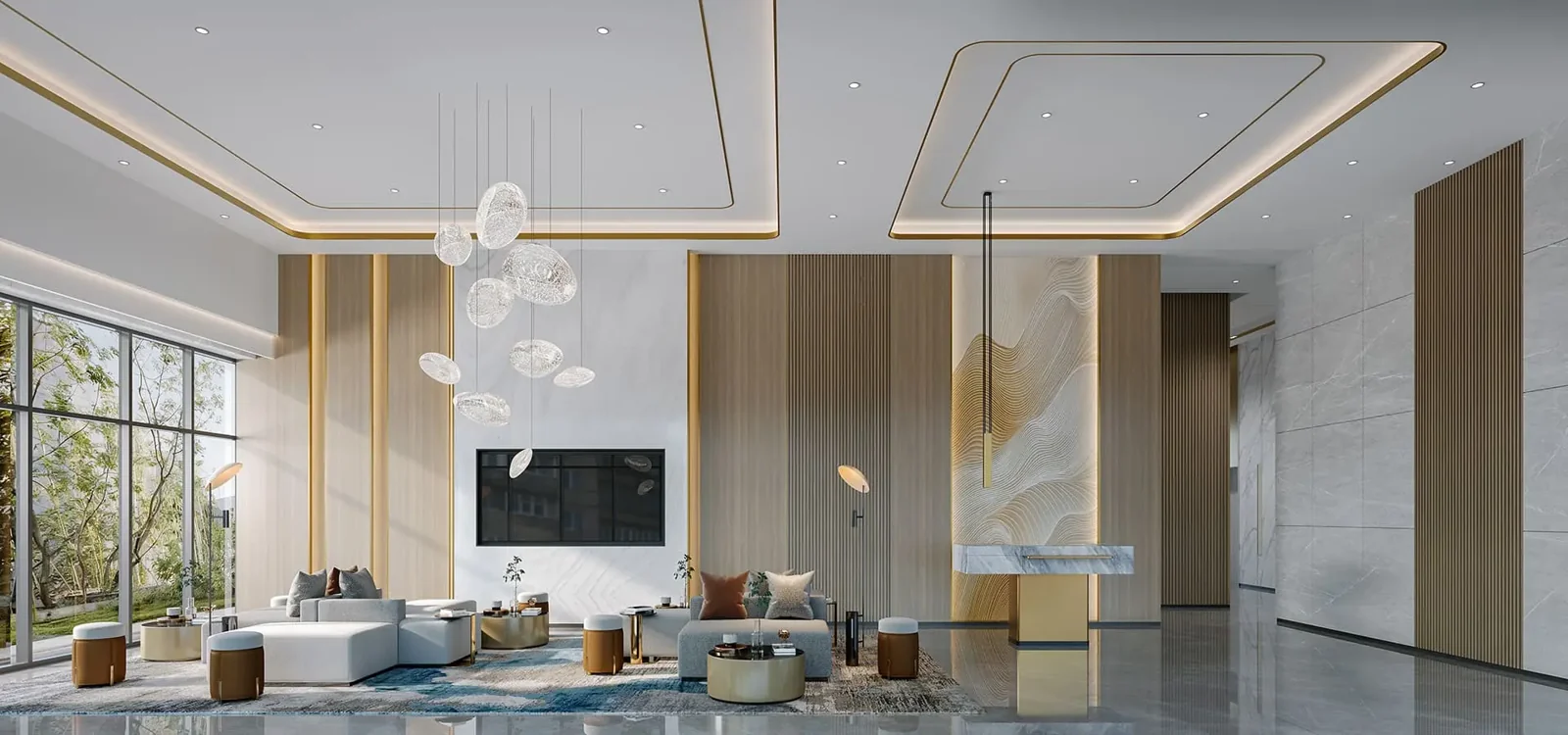Sảnh tiếp khách Gladia Heights