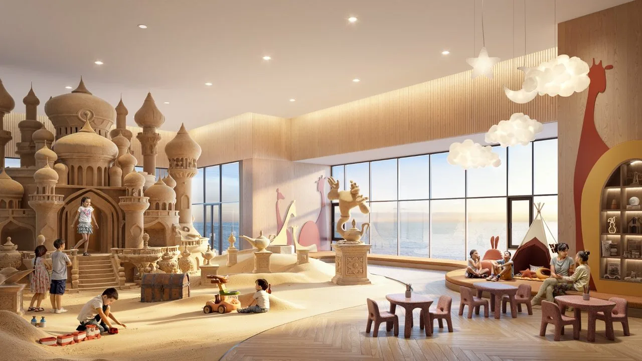 Phối cảnh khu vui chơi Wonder Sands cho trẻ em tại The Seahara Mũi Né