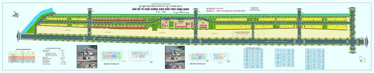 Sơ đồ cảnh quan Khu dân cư Phạm Văn Hai – Tân Tạo Central Park
