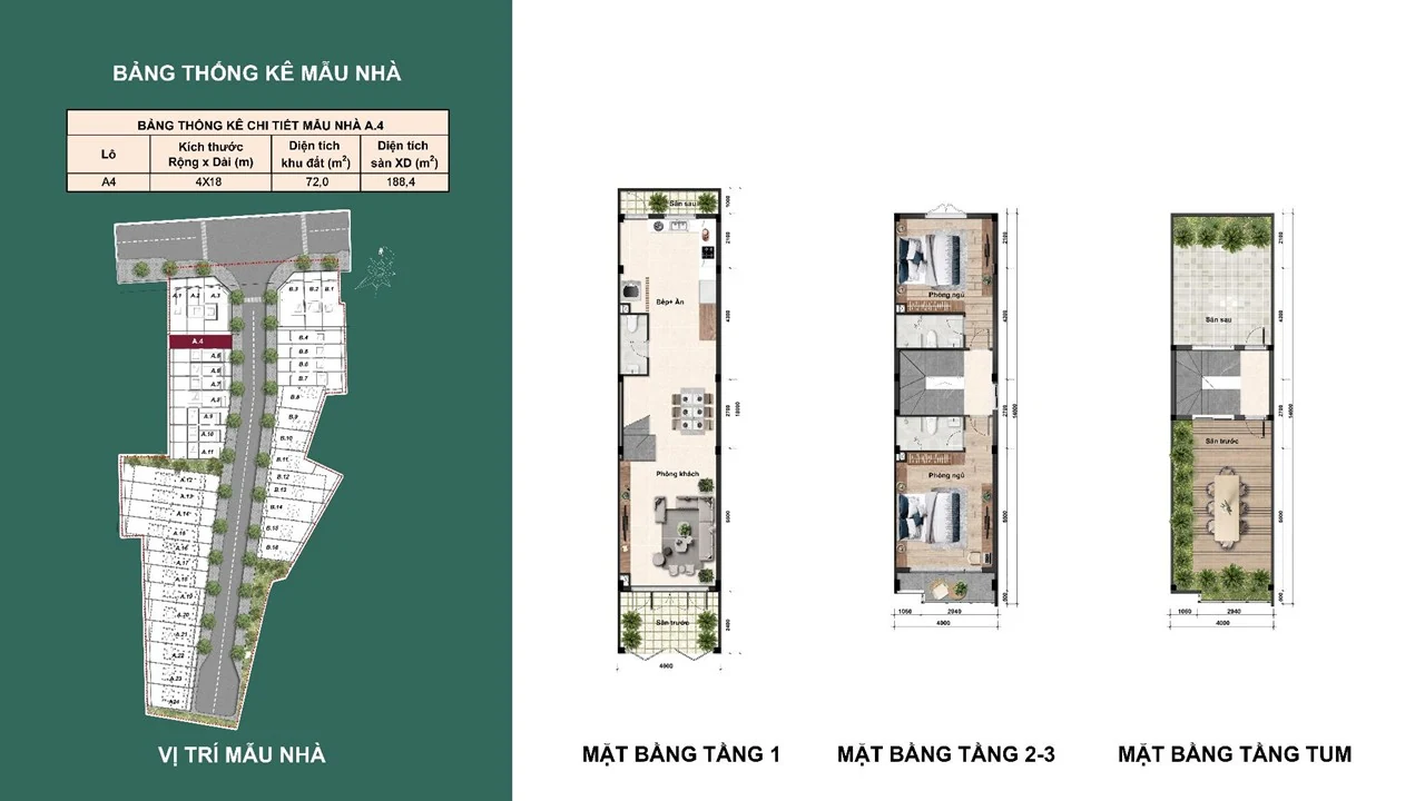Thiết kế nhà A4 Bcons Eden Park