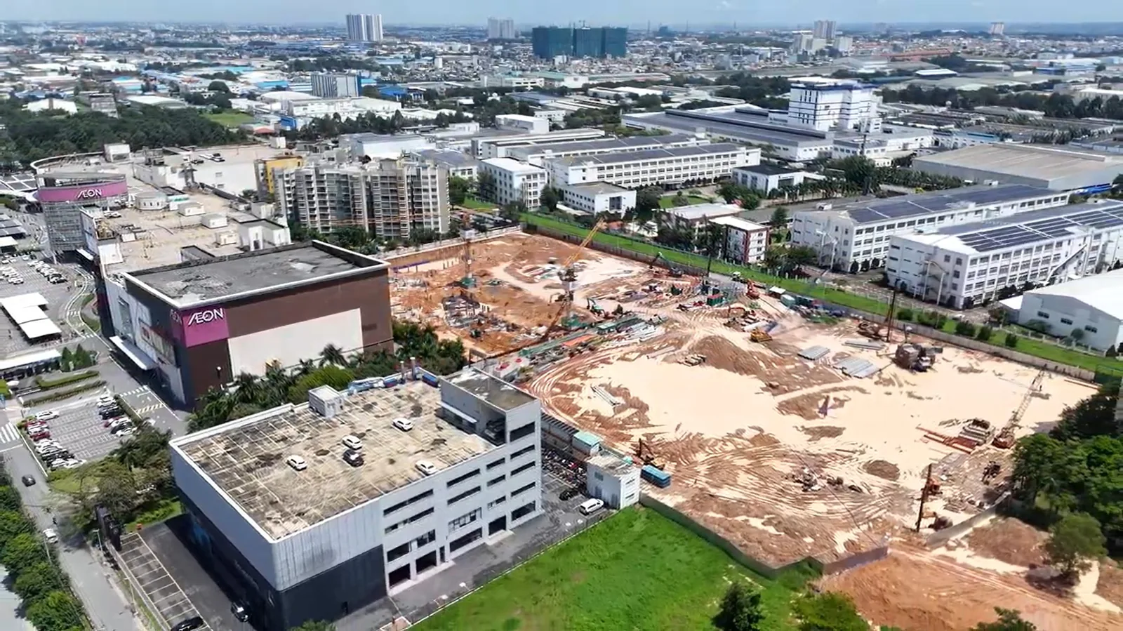 Tiến độ Norton Park qua ảnh công trường và hồ sơ triển khai 19 Toàn cảnh công trường và AEON Mall tháng 10/2026 của Norton Park