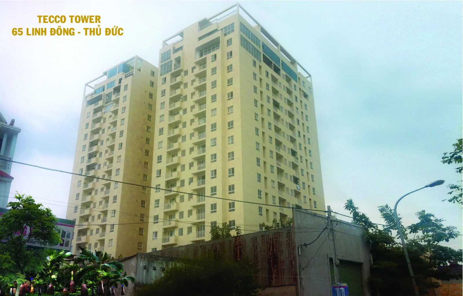 Toàn cảnh thực tế Tecco Tower Linh Đông