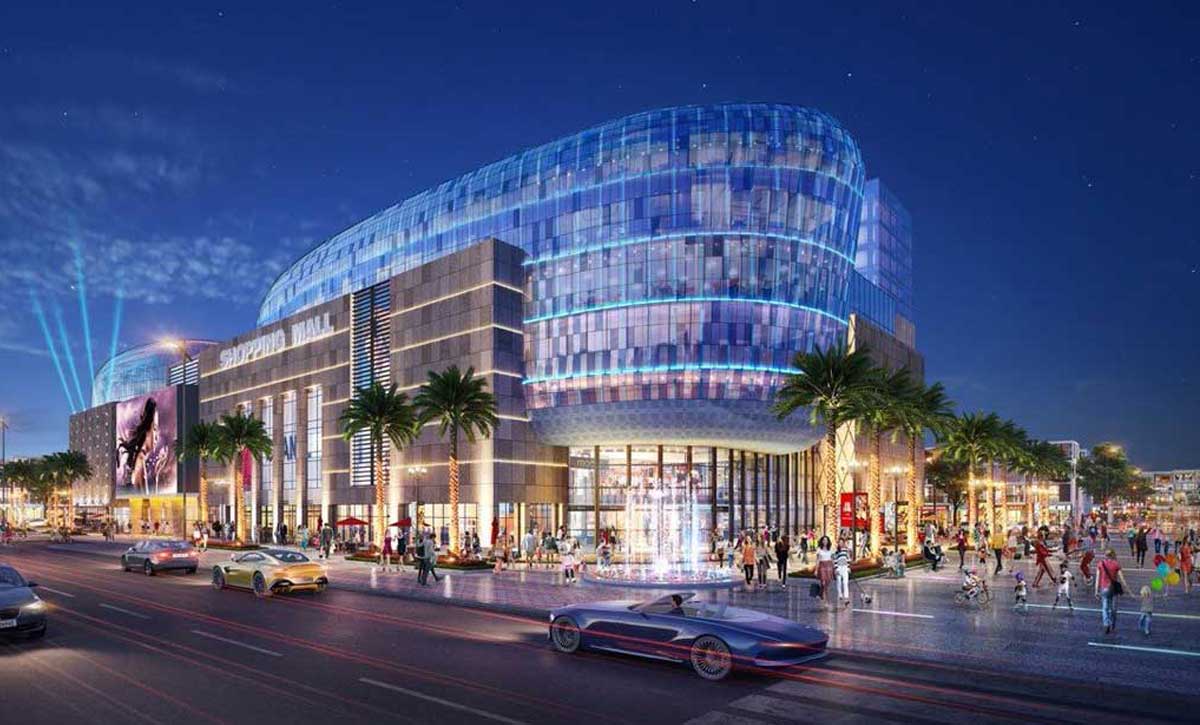 Phối cảnh trung tâm thương mại The Parkhill City