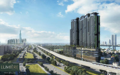 Phối cảnh tổng thể dự án căn hộ Masteri Lumière Riverside Quận 2